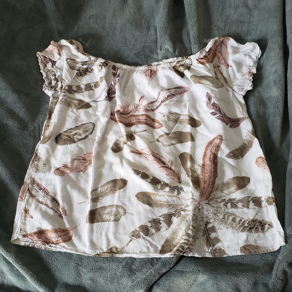 Blush BJ Off-the-Shoulder Top, size 2X